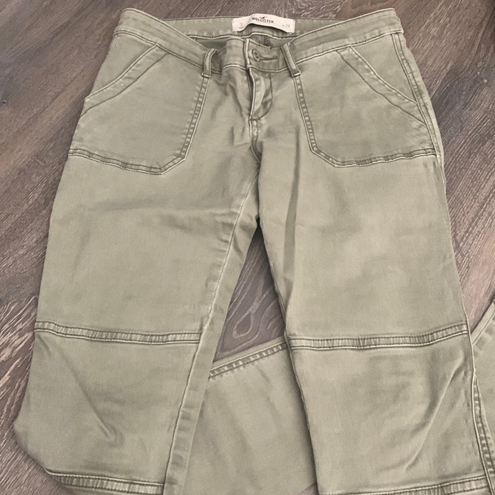 Hollister olive green jeans
